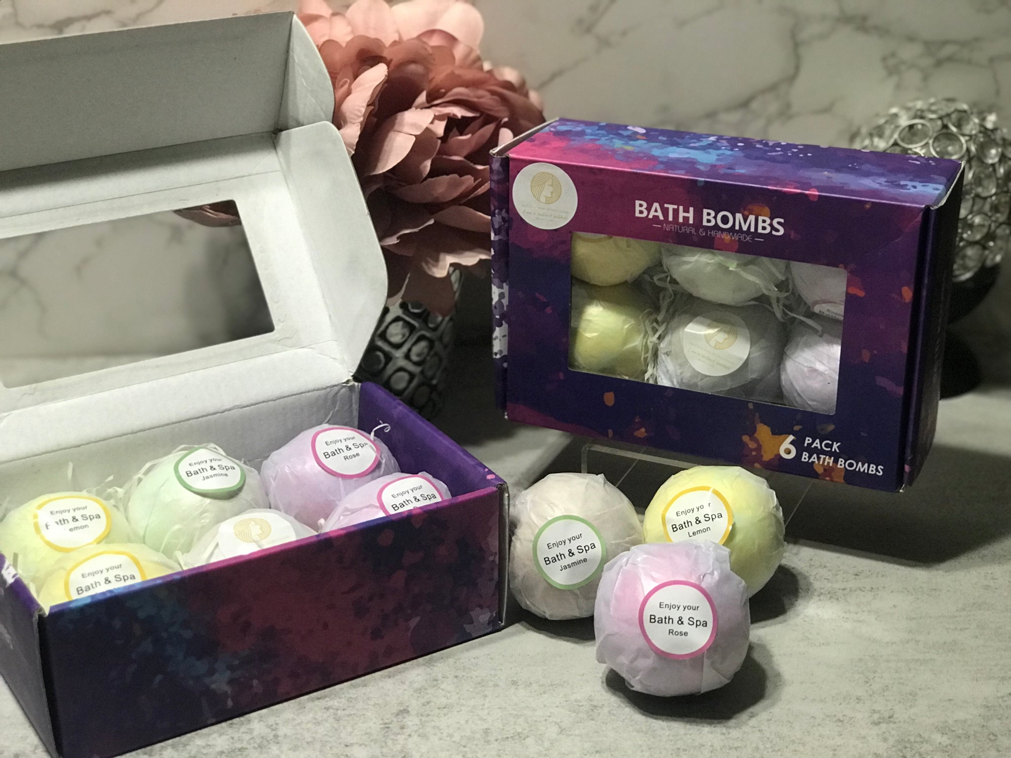 Aromatherapy Bath Bombs 6 Pack